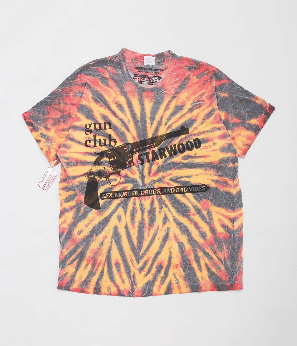 IMAGE CLUB LIMITED"GUN CLUB STARWOOD TIE-DIE TEE"(ORANGE TIE-DYE)