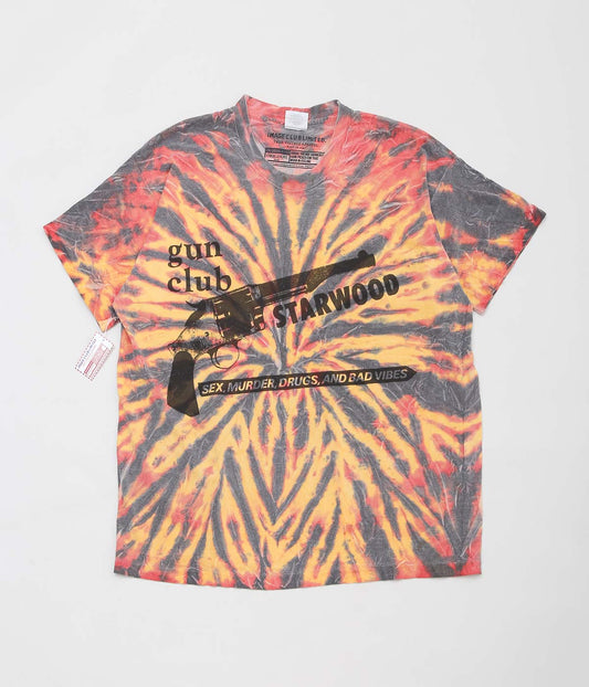 IMAGE CLUB LIMITED"GUN CLUB STARWOOD TIE-DIE TEE"(ORANGE TIE-DYE)