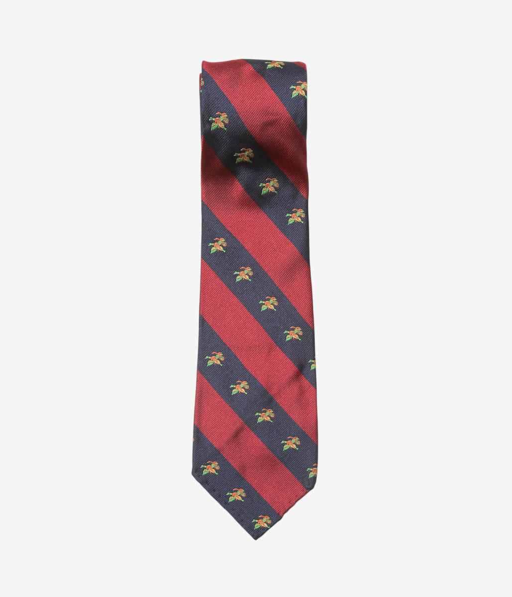 INDIVIDUALIZED ACCESSORIES ''DUCKS REPP TIE'' (RED)