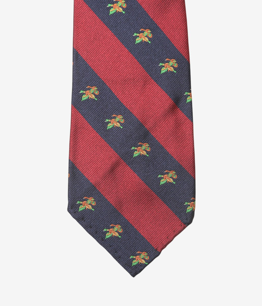 INDIVIDUALIZED ACCESSORIES ''DUCKS REPP TIE'' (RED)