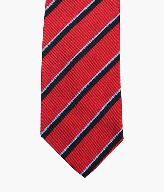 INDIVIDUALIZED ACCESSORIES"REGIMENTAL STRIPE TIE"(RED/NAVY)