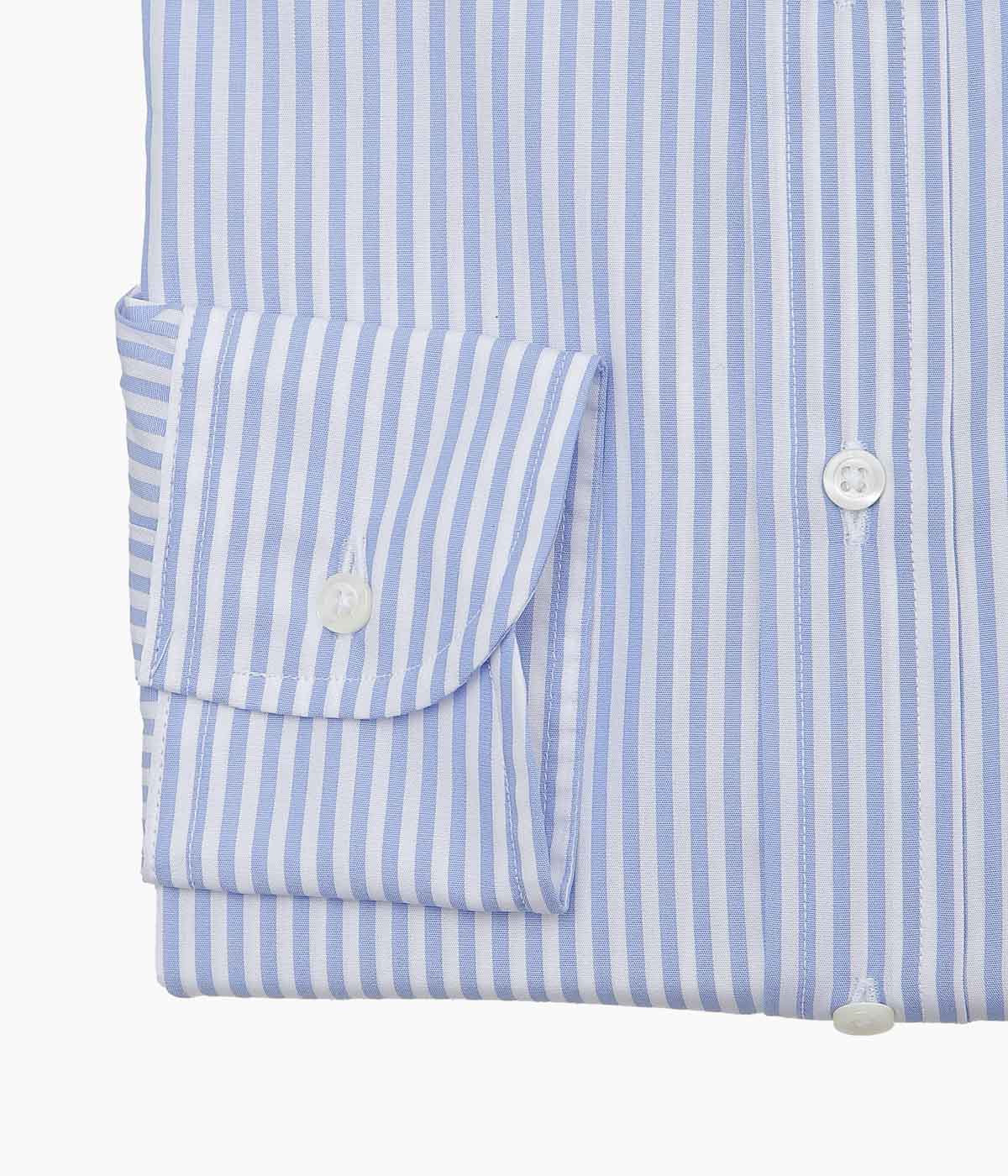 INDIVIDUALIZED SHIRTS ''BENGAL STRIPE(CLASSIC FIT BUTTON DOWN SHIRT)'' (LT.BLUE)