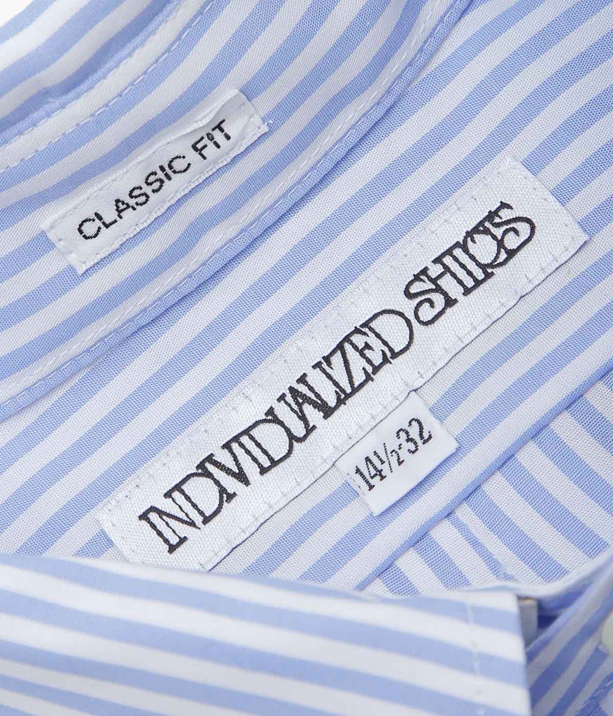INDIVIDUALIZED SHIRTS ''BENGAL STRIPE(CLASSIC FIT BUTTON DOWN SHIRT)'' (LT.BLUE)