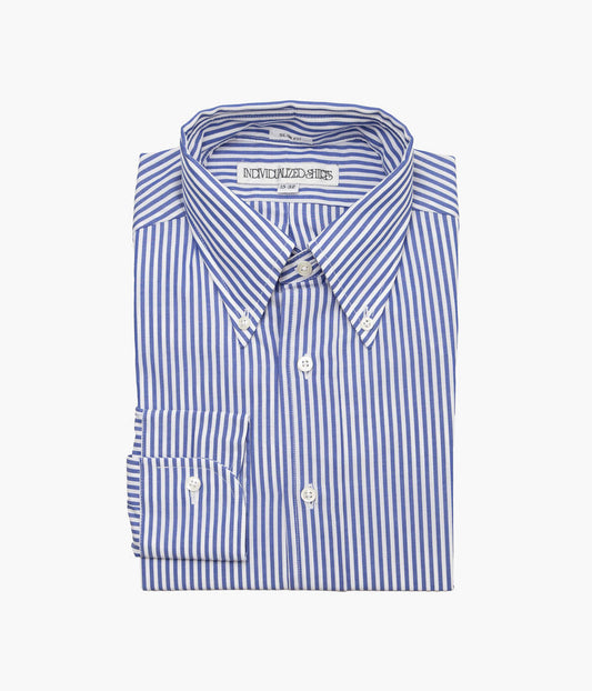 INDIVIDUALIZED SHIRTS ''BENGAL STRIPE (SLIM FIT BUTTON DOWN SHIRT)'' (BLUE)