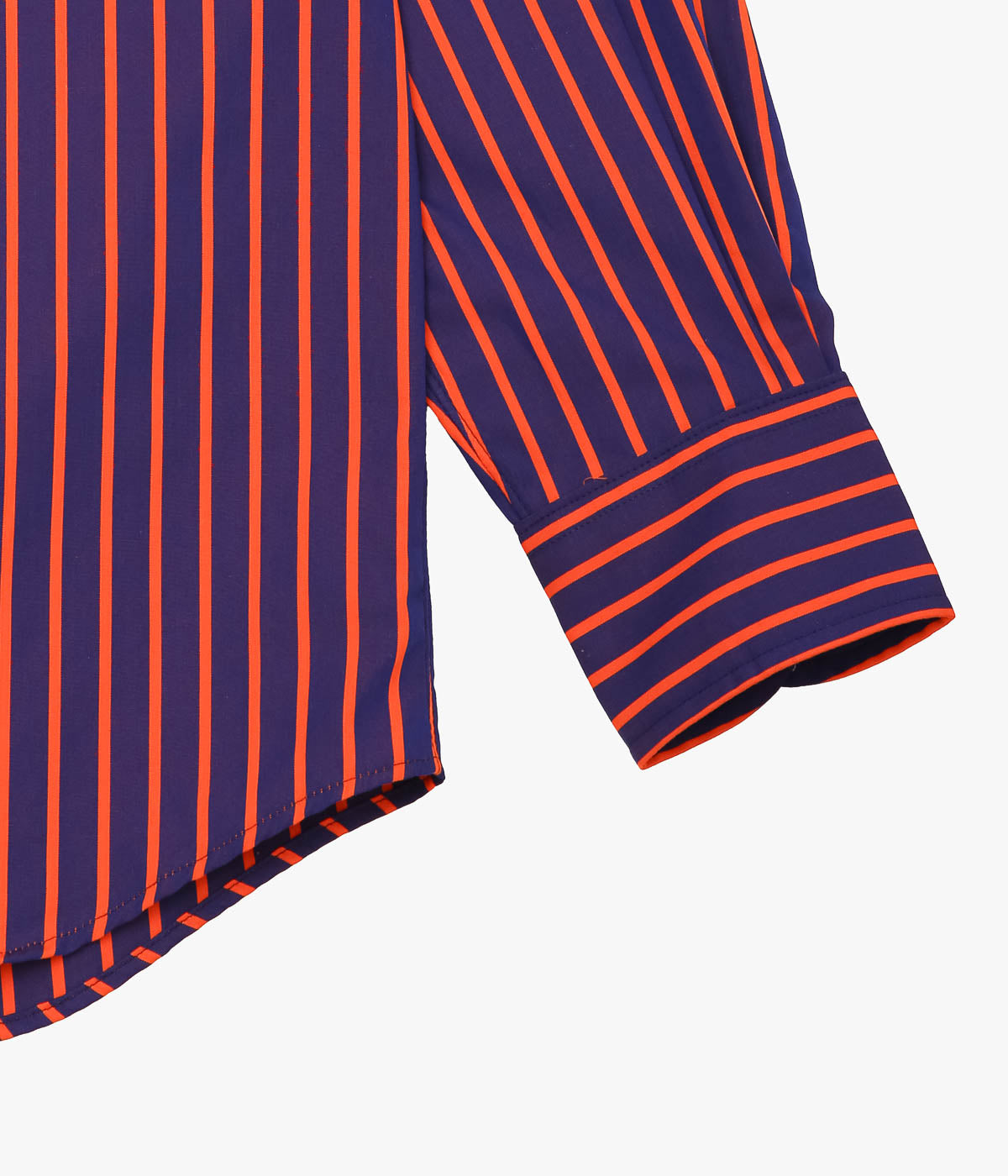 INDIVIDUALIZED SHIRTS ''BROAD STRIPE(ATHLETIC FIT BUTTON DOWN SHIRT)'' (ORANGE)
