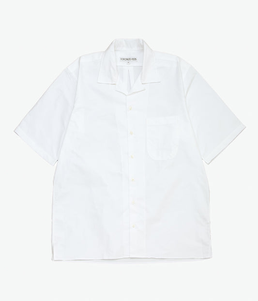 INDIVIDUALIZED SHIRTS ''CAMBRIDGE OX OVERSIZED CAMP COLLAR S/S'' (WHITE)