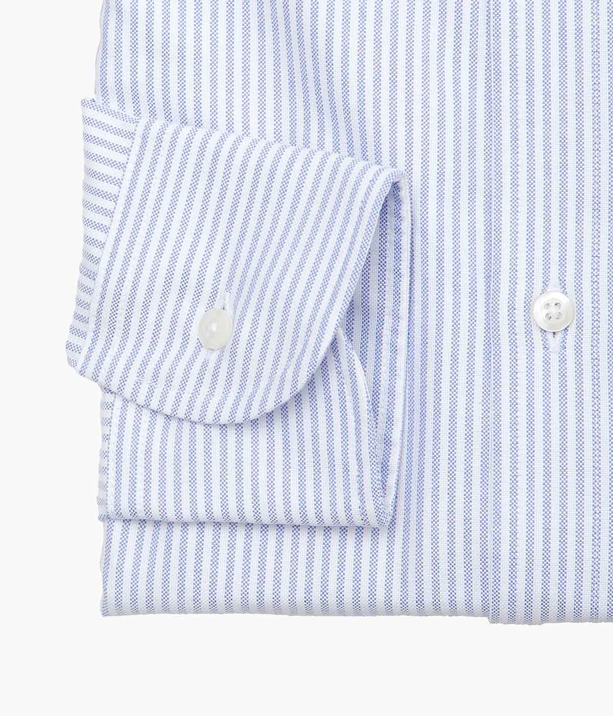 INDIVIDUALIZED SHIRTS ''CANDY STRIPE(RELAXED FIT BUTTON DOWN SHIRT)'' (LT.BLUE)