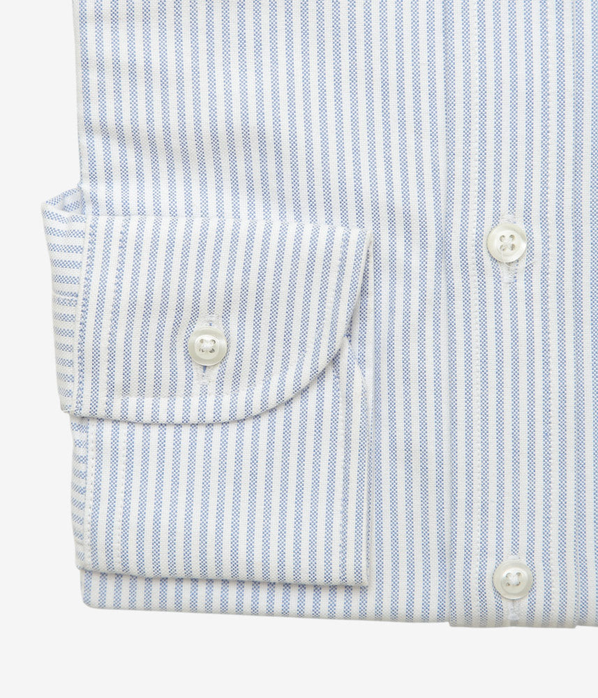 INDIVIDUALIZED SHIRTS ''CANDY STRIPE (SLIM FIT BUTTON DOWN SHIRT)'' (LIGHT BLUE)