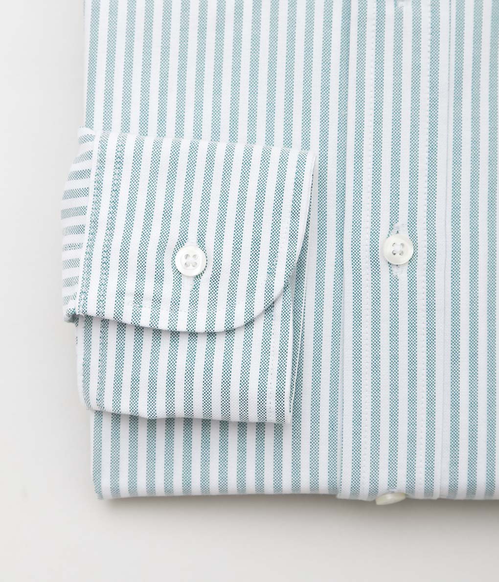 INDIVIDUALIZED SHIRTS ''CLASSIC CANDY STRIPE(CLASSIC FIT BUTTON DOWN SHIRT'' (GREEN)