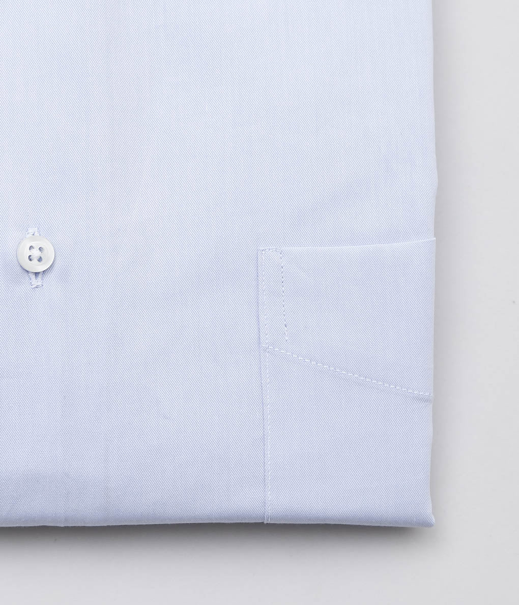 INDIVIDUALIZED SHIRTS ''CORDING TWILL(RELAXED FIT BAND COLLAR SHIRT)'' (BLUE)