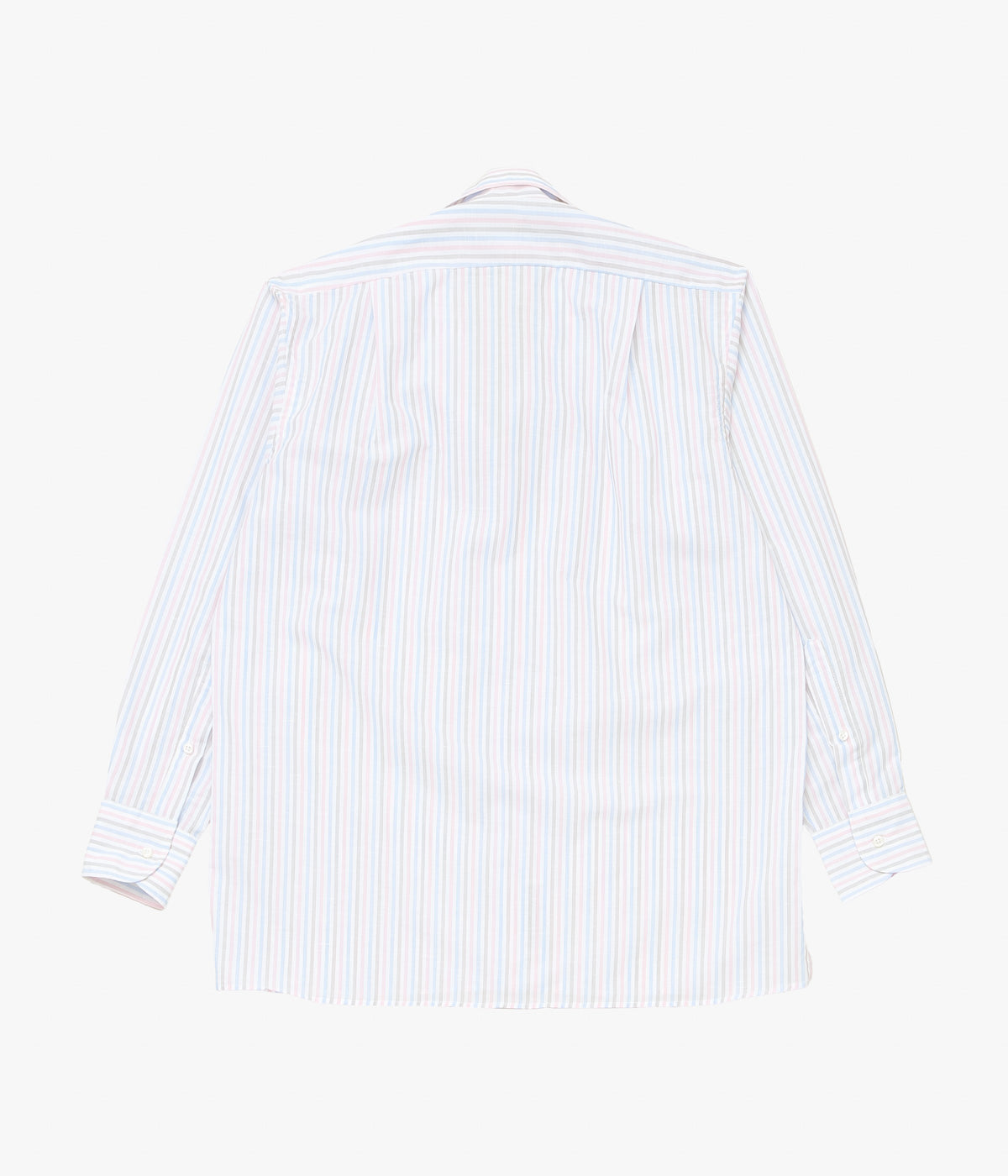INDIVIDUALIZED SHIRTS "COTTON LINEN STRIPE (ATHLETIC FIT CAMP COLLAR L/S)" (MULTI)