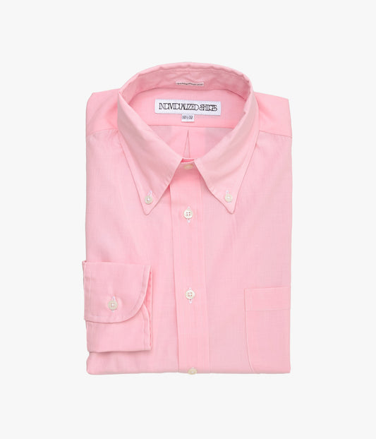 INDIVIDUALIZED SHIRTS ''END ON END(STANDARD FIT BUTTON DOWN SHIRT)'' (PINK)