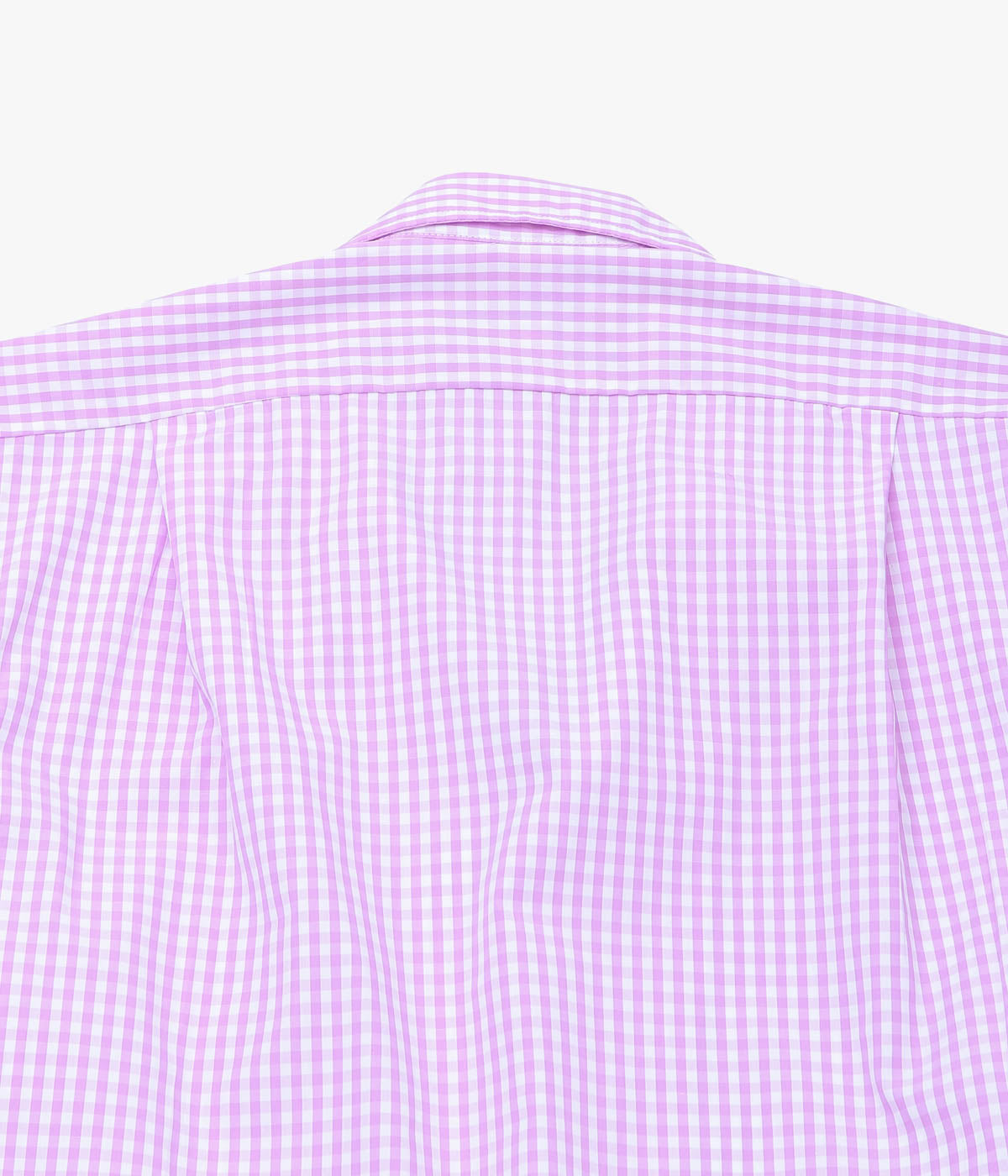 INDIVIDUALIZED SHIRTS ''GINGHAM CHECK(ATHLETIC FIT CAMP COLLAR L/S)'' (LILAC)