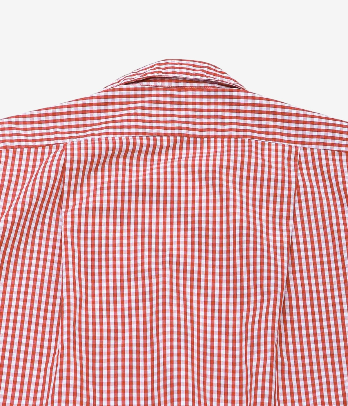 INDIVIDUALIZED SHIRTS "GINGHAM CHECK CAMP COLLAR S/S" (RED)