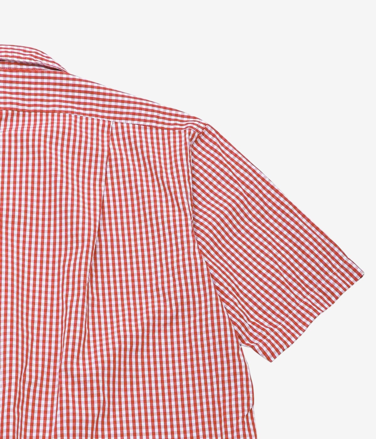 INDIVIDUALIZED SHIRTS "GINGHAM CHECK CAMP COLLAR S/S" (RED)