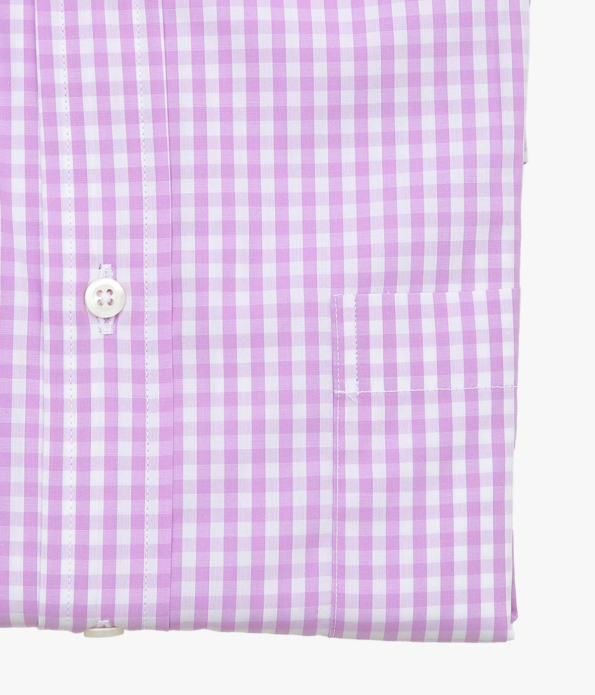 INDIVIDUALIZED SHIRTS ''GINGHAM CHECK (CLASSIC FIT BUTTON DOWN SHIRT)''(LILAC)
