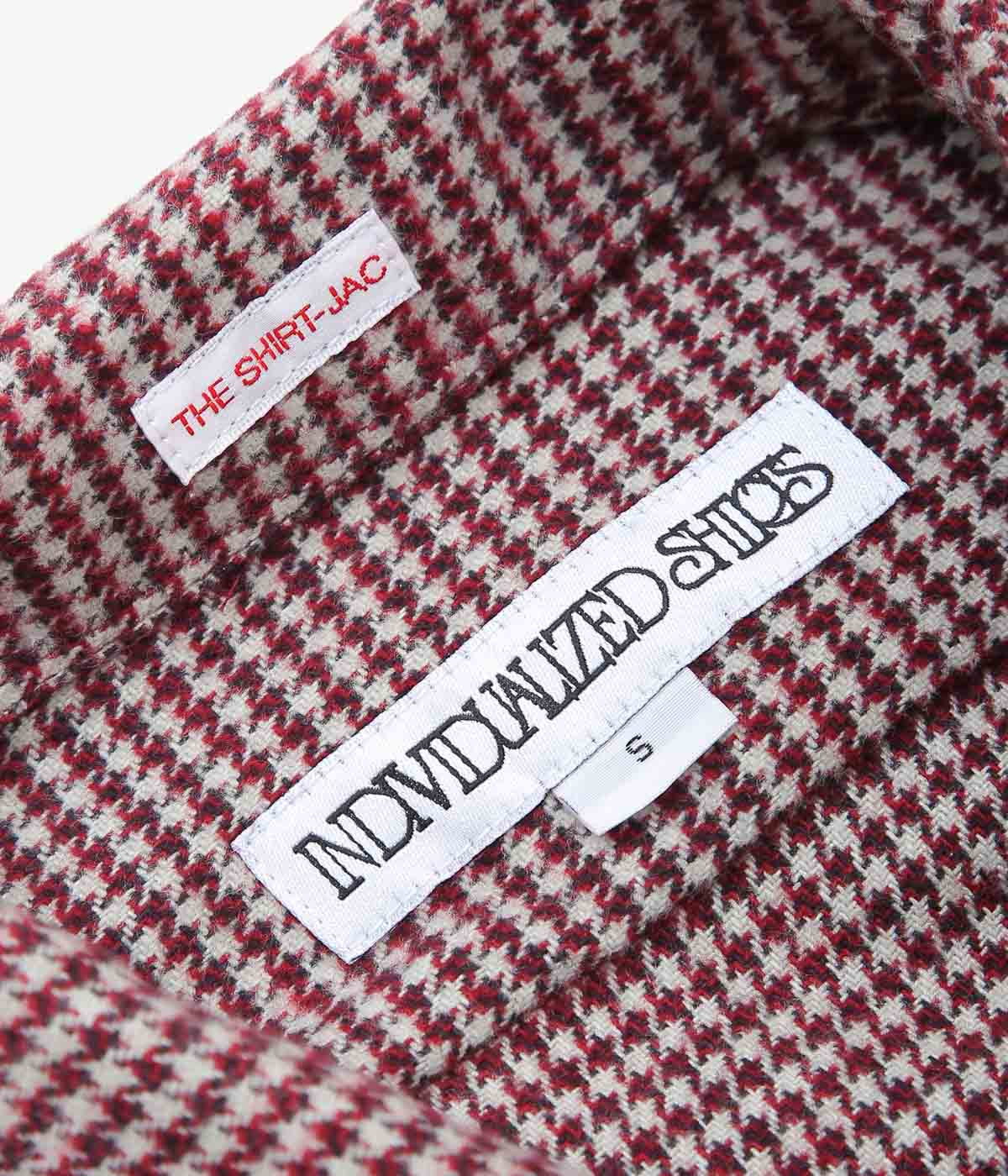 INDIVIDUALIZED SHIRTS ''HEAVY FLANNEL HOUNDSTOOTH(SHIRT JAC