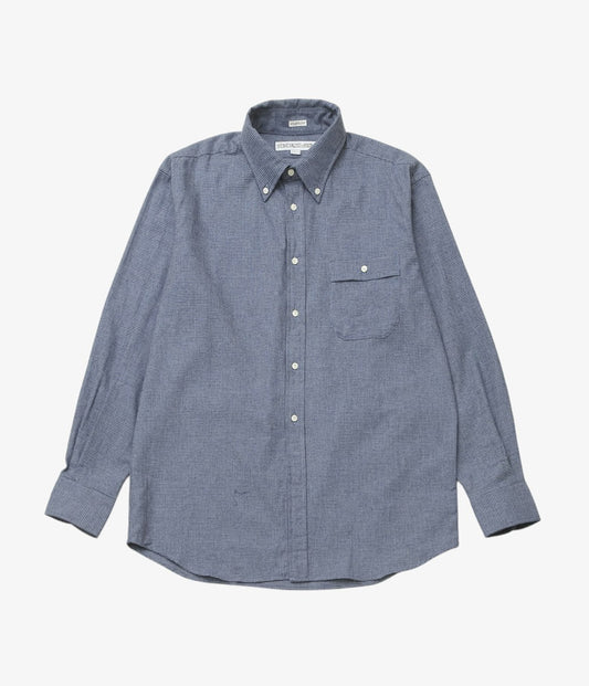 INDIVIDUALIZED SHIRTS ''HOUNDSTOOTH(ATHLETIC FIT SPORT B.D.SHIRT)'' (NAVY)