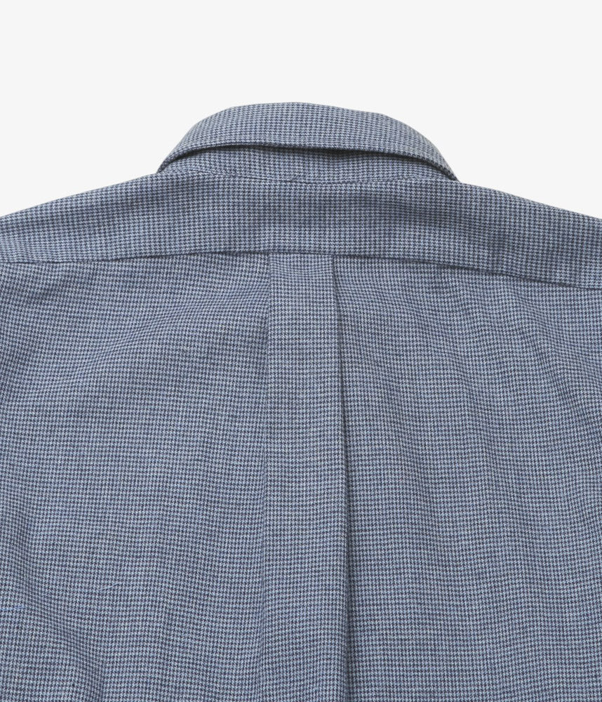 INDIVIDUALIZED SHIRTS ''HOUNDSTOOTH(ATHLETIC FIT SPORT B.D.SHIRT)'' (NAVY)