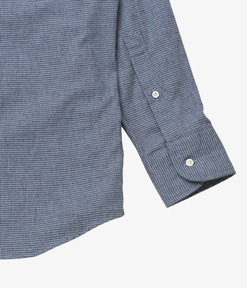 INDIVIDUALIZED SHIRTS ''HOUNDSTOOTH(ATHLETIC FIT SPORT B.D.SHIRT)'' (NAVY)