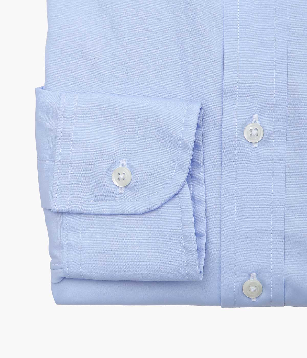 INDIVIDUALIZED SHIRTS ''IMPERIAL BLOAD CLOTH (STANDARD FIT JFK COLLAR SHIRT)''(BLUE)