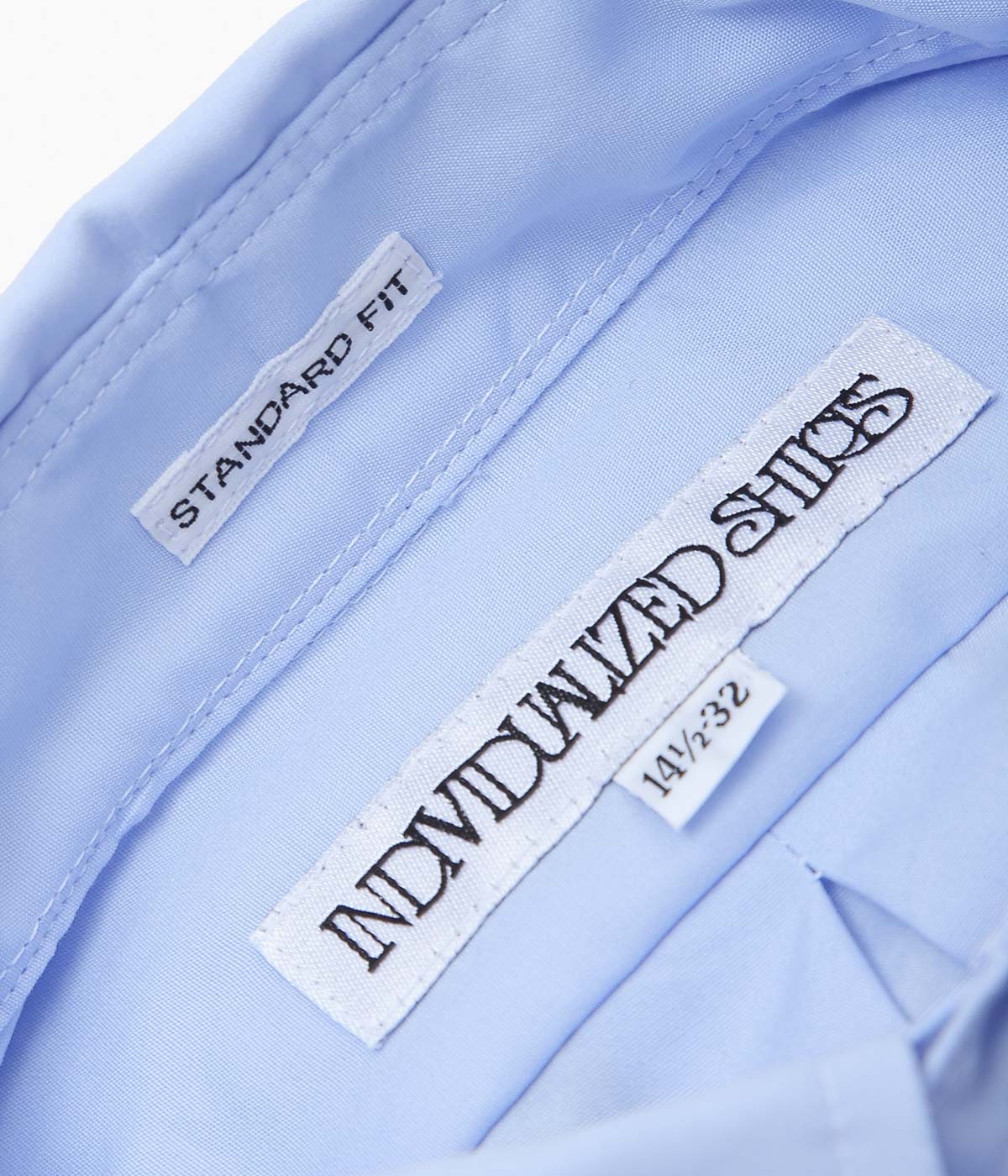 INDIVIDUALIZED SHIRTS ''IMPERIAL BLOAD CLOTH (STANDARD FIT JFK COLLAR SHIRT)''(BLUE)