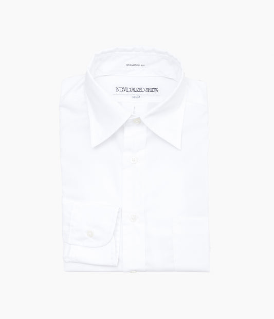 INDIVIDUALIZED SHIRTS ''IMPERIAL BLOAD CLOTH(STANDARD FIT JFK COLLAR SHIRT)'' (WHITE)