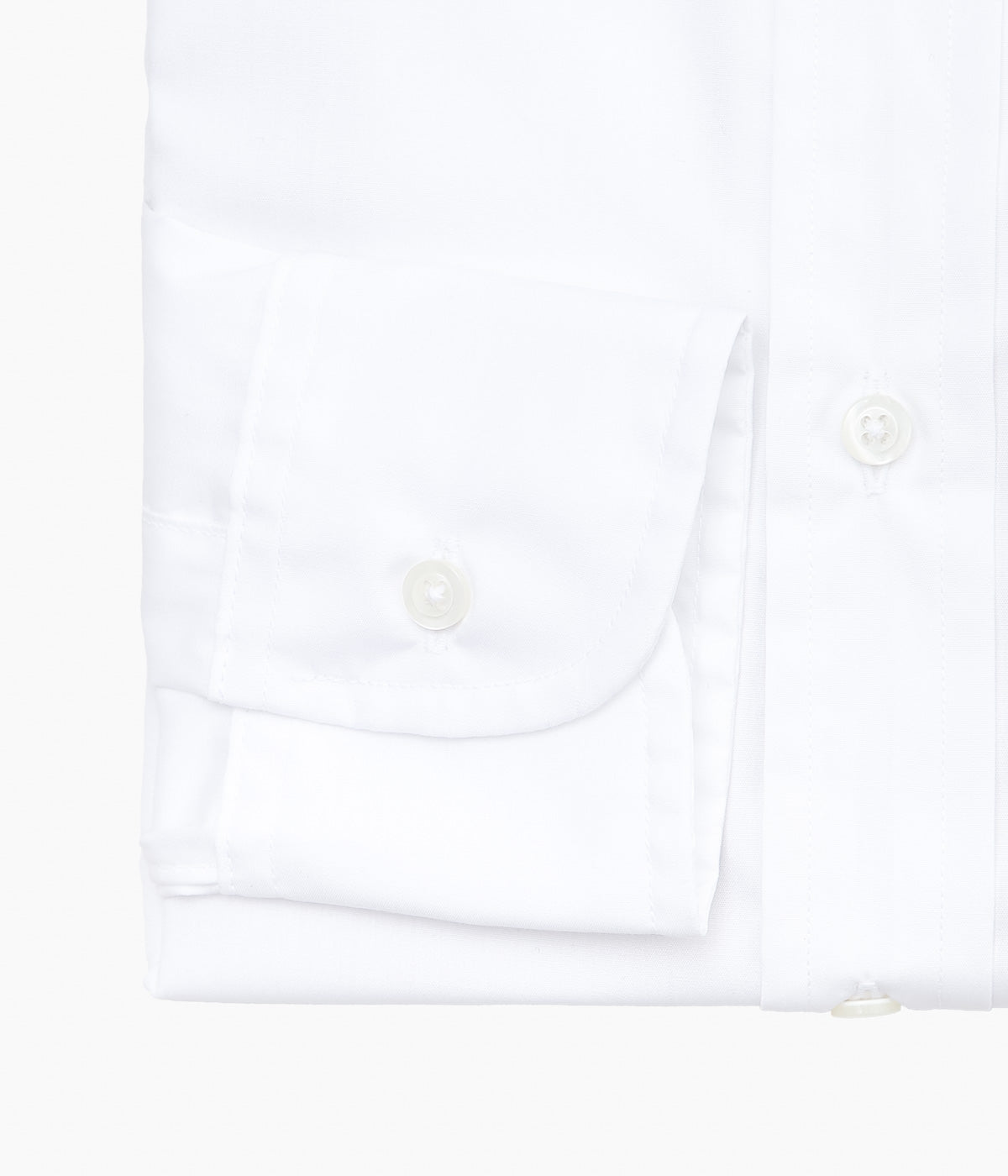 INDIVIDUALIZED SHIRTS ''IMPERIAL BLOAD CLOTH (STANDARD FIT JFK COLLAR SHIRT)''(WHITE)