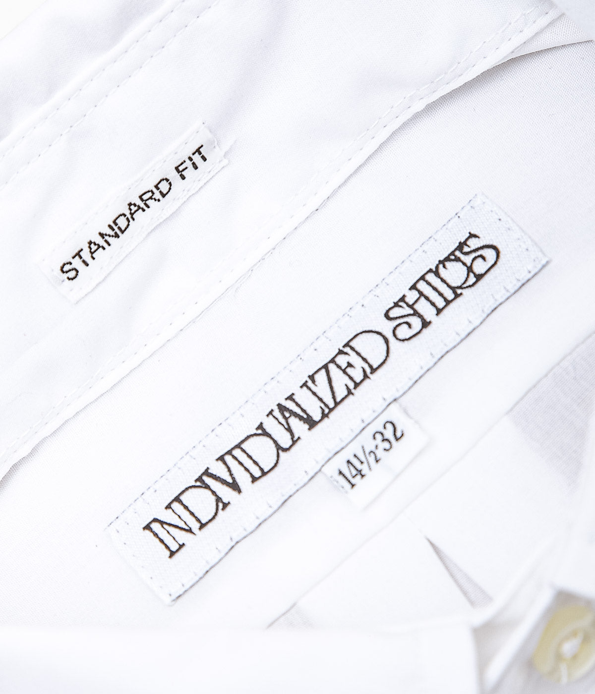 INDIVIDUALIZED SHIRTS ''IMPERIAL BLOAD CLOTH (STANDARD FIT JFK COLLAR SHIRT)''(WHITE)