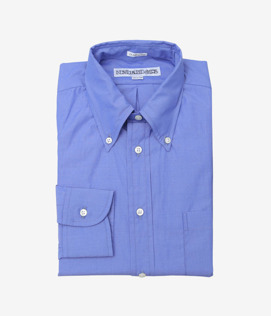 INDIVIDUALIZED SHIRTS ''INDG CHAMBRAY (CLASSIC FIT BUTTON DOWN SHIRT)'' (FRENCH BLUE)