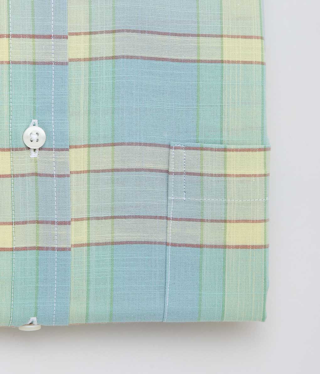 INDIVIDUALIZED SHIRTS ''LIMITED MADRAS(CLASSIC FIT BUTTON DOWN SHIRTS)'' (MINT)