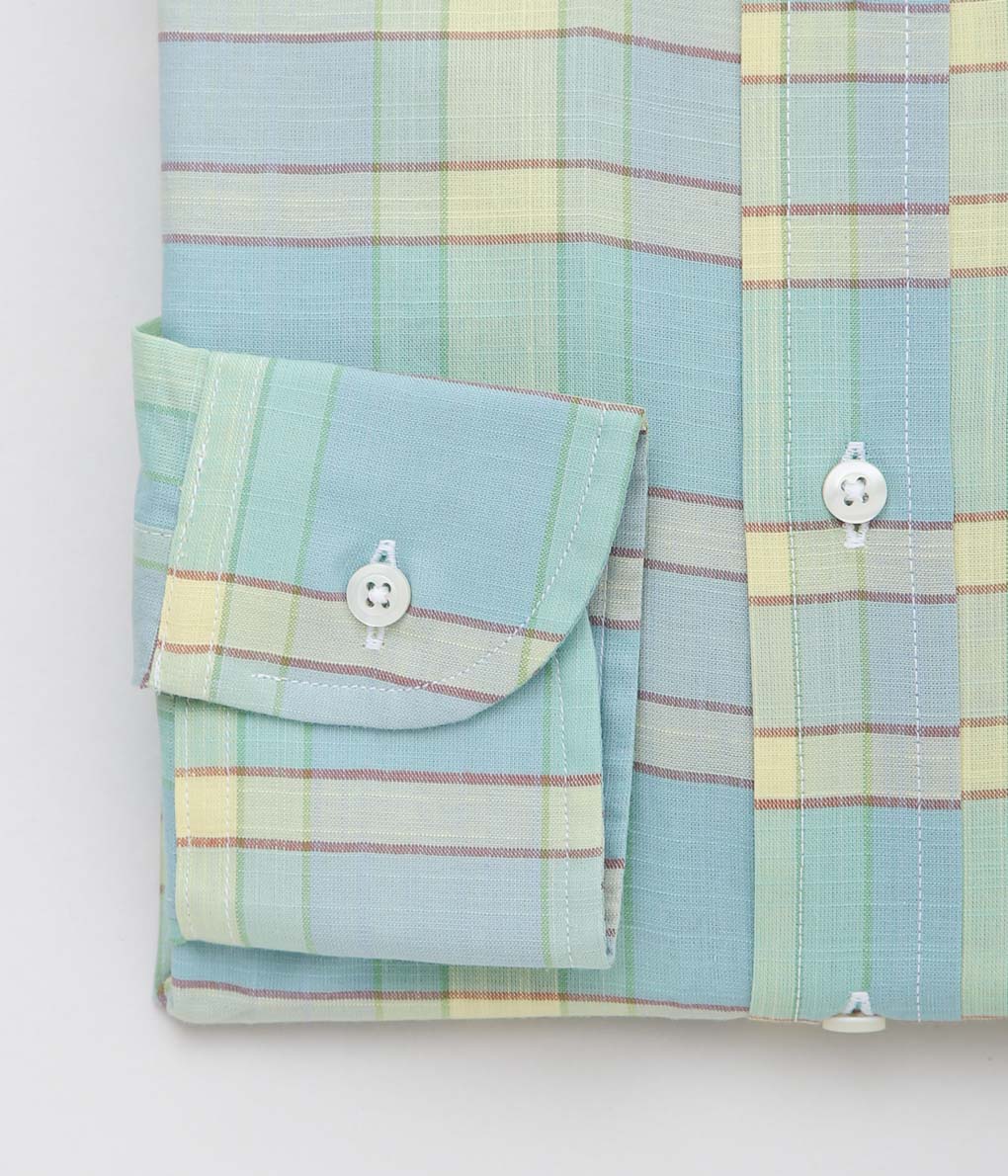 INDIVIDUALIZED SHIRTS ''LIMITED MADRAS(CLASSIC FIT BUTTON DOWN SHIRTS)'' (MINT)