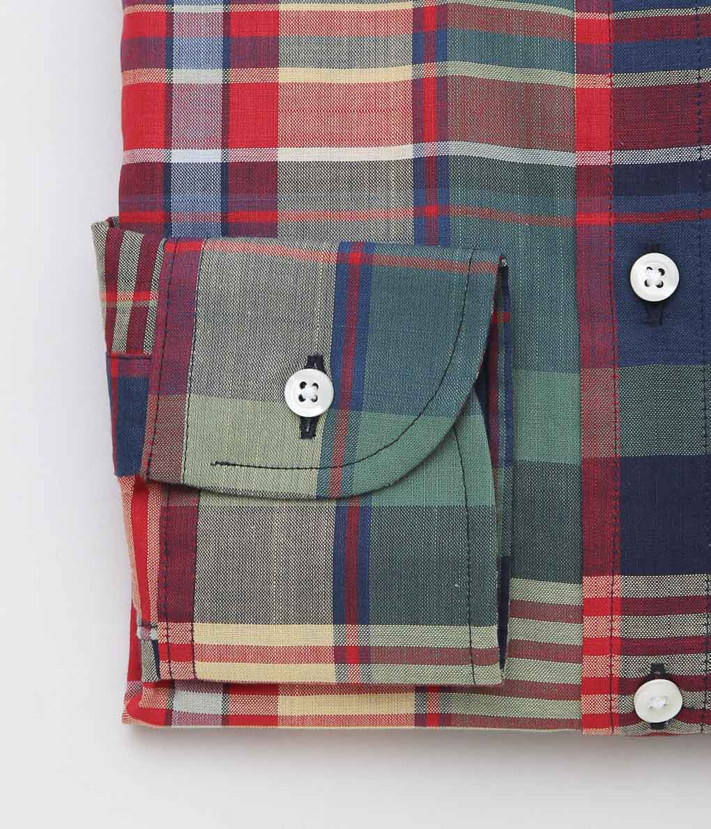 INDIVIDUALIZED SHIRTS ''LIMITED MADRAS(CLASSIC FIT BUTTON DOWN SHIRTS)'' (MULTI)