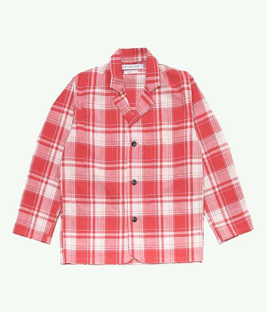 INDIVIDUALIZED SHIRTS ''LOUNGER JACKET(LIMITED MADRAS)'' (RED)