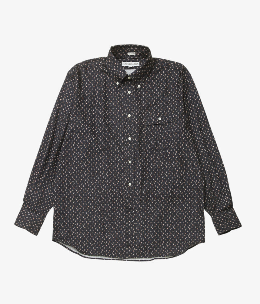 INDIVIDUALIZED SHIRTS ''MALLARD(ATHLETIC FIT SPORT B.D.SHIRT)'' (BLACK)