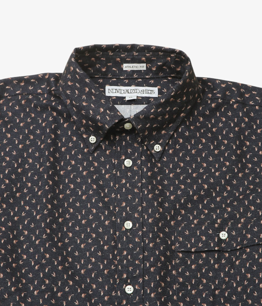 INDIVIDUALIZED SHIRTS ''MALLARD(ATHLETIC FIT SPORT B.D.SHIRT)'' (BLACK)