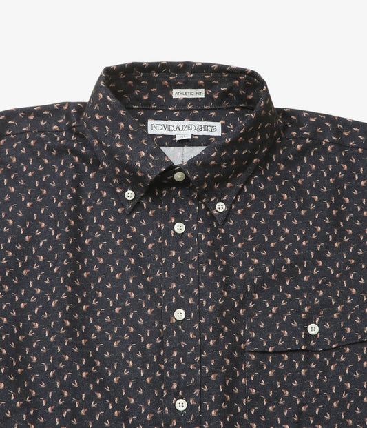 INDIVIDUALIZED SHIRTS ''MALLARD(ATHLETIC FIT SPORT B.D.SHIRT)'' (BLACK)
