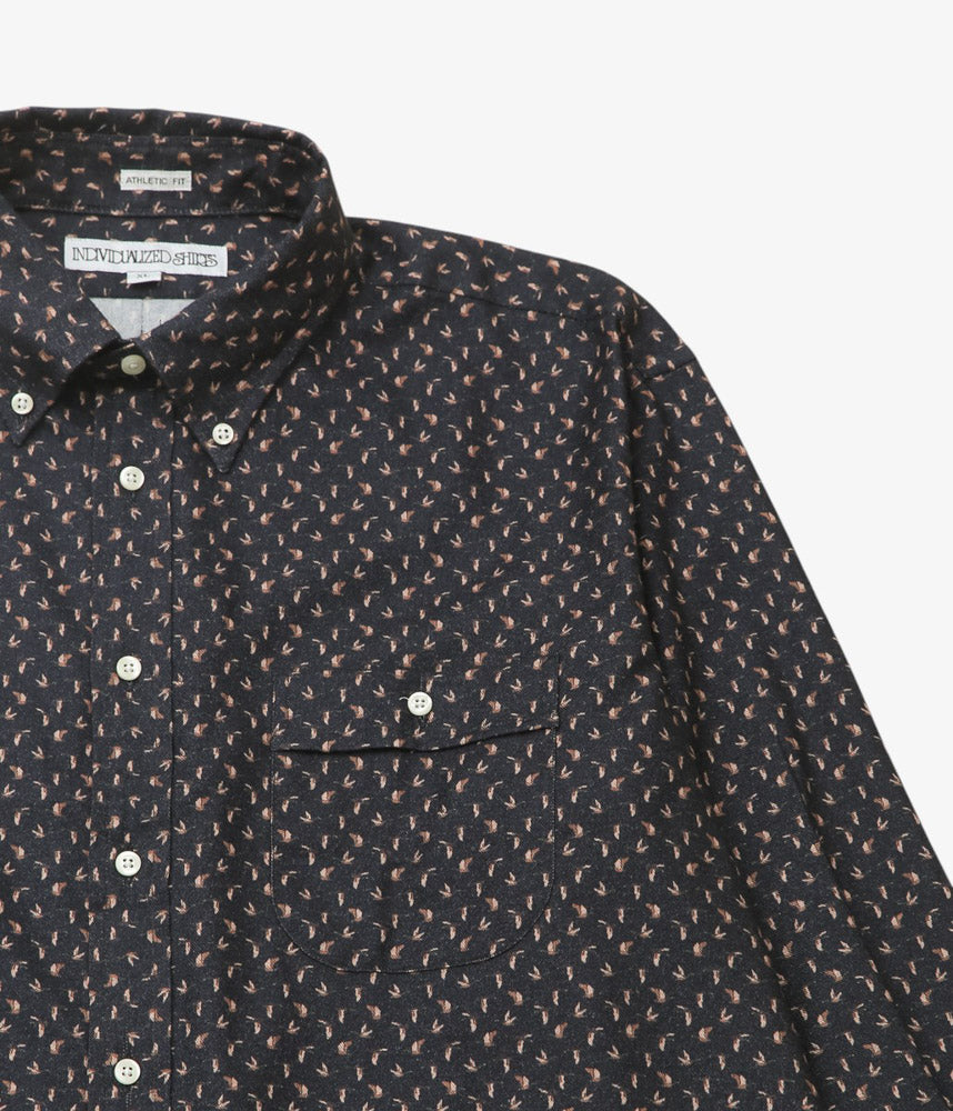 INDIVIDUALIZED SHIRTS ''MALLARD(ATHLETIC FIT SPORT B.D.SHIRT)'' (BLACK)