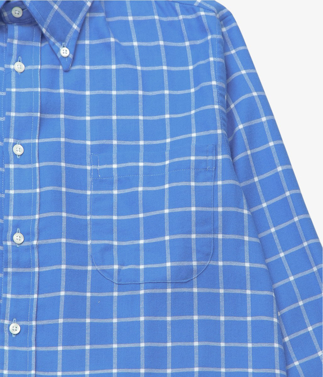 INDIVIDUALIZED SHIRTS ''MANHATTAN GRID(CLASSIC FIT BUTTON DOWN SHIRT)'' (BLUE)