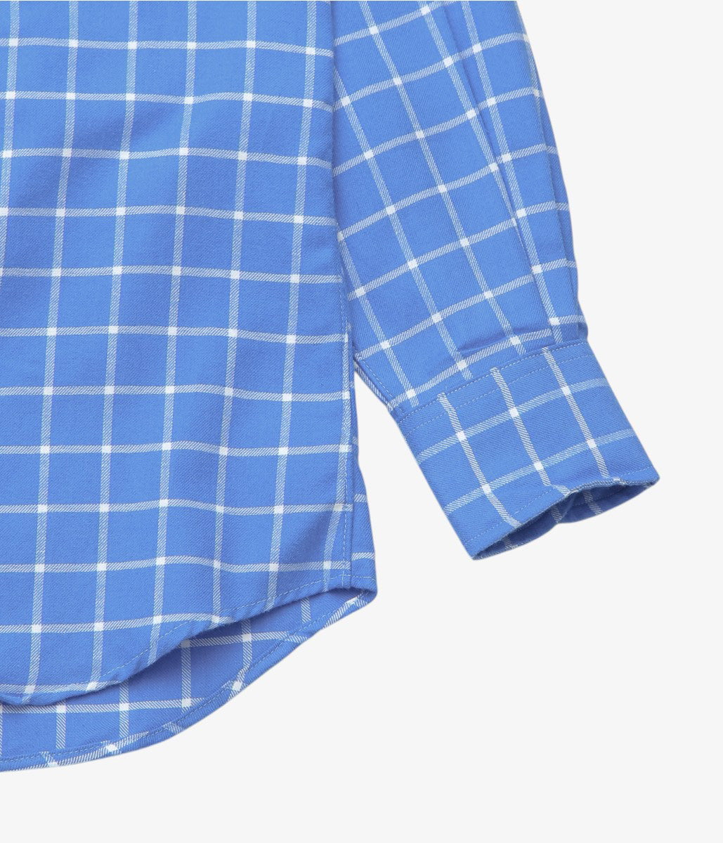 INDIVIDUALIZED SHIRTS ''MANHATTAN GRID(CLASSIC FIT BUTTON DOWN SHIRT)'' (BLUE)