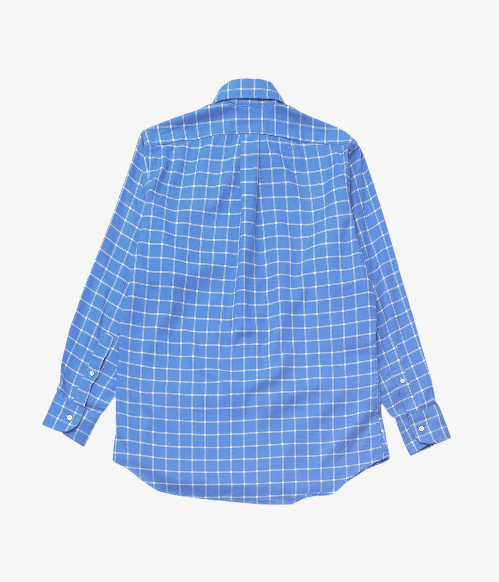 INDIVIDUALIZED SHIRTS ''MANHATTAN GRID(CLASSIC FIT BUTTON DOWN SHIRT)'' (BLUE)