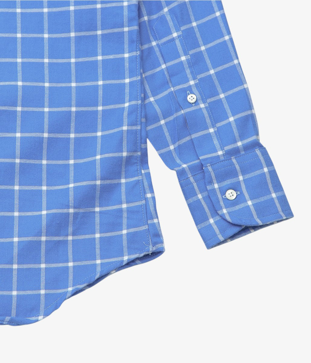 INDIVIDUALIZED SHIRTS ''MANHATTAN GRID(CLASSIC FIT BUTTON DOWN SHIRT)'' (BLUE)