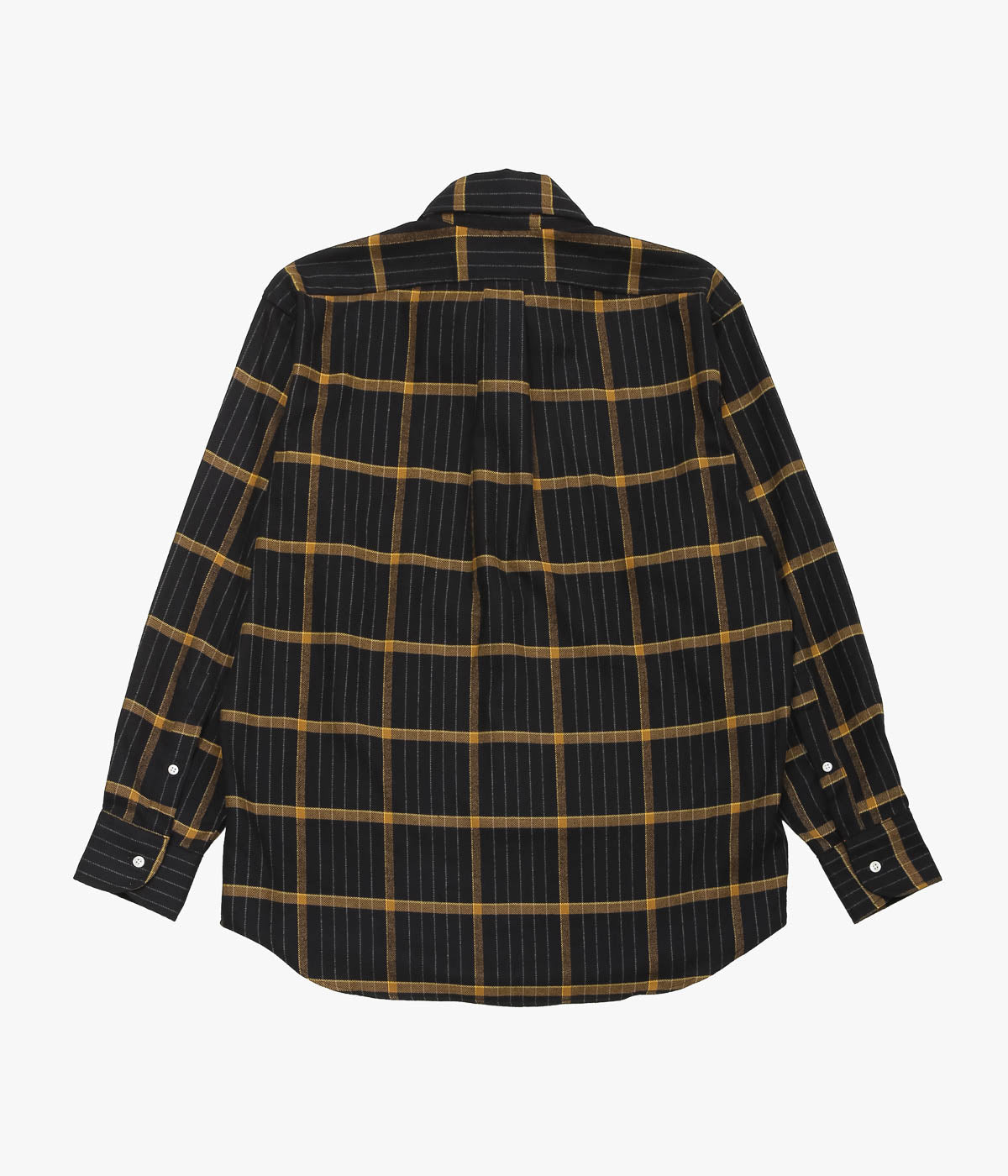 INDIVIDUALIZED SHIRTS ''MULTI FLANNEL(ATHLETIC FIT BUTTON DOWN SHIRT)'' (BLACK)