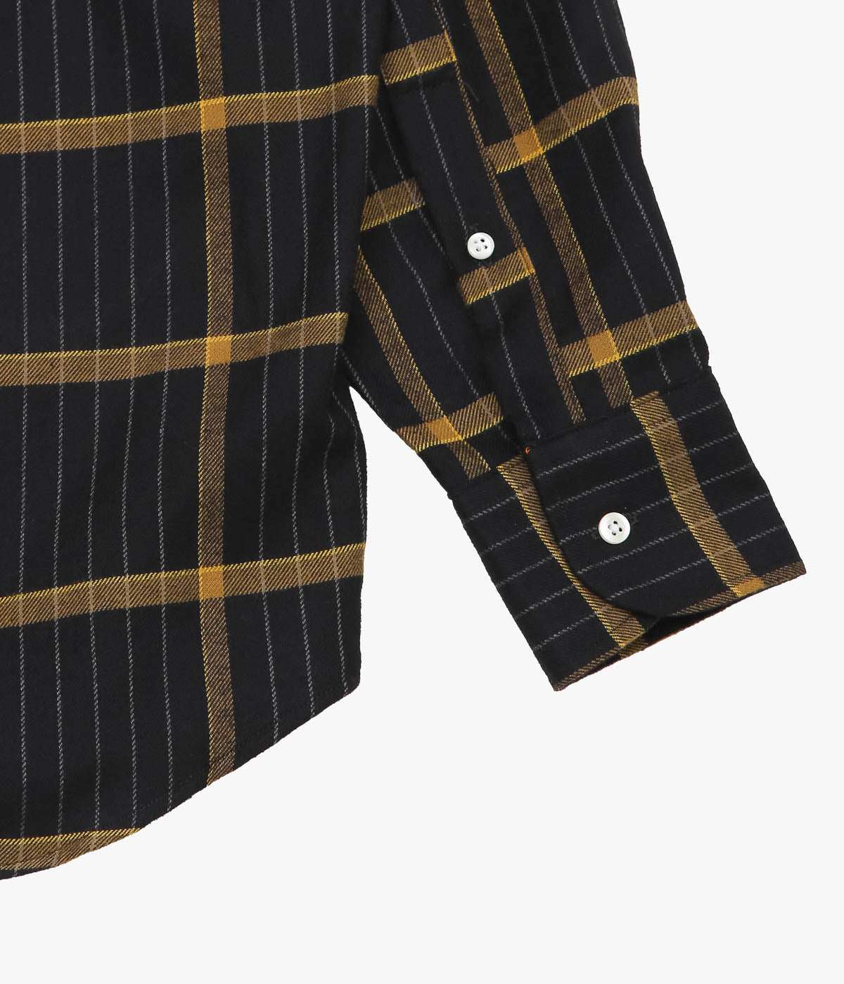 INDIVIDUALIZED SHIRTS ''MULTI FLANNEL(ATHLETIC FIT BUTTON DOWN SHIRT)'' (BLACK)