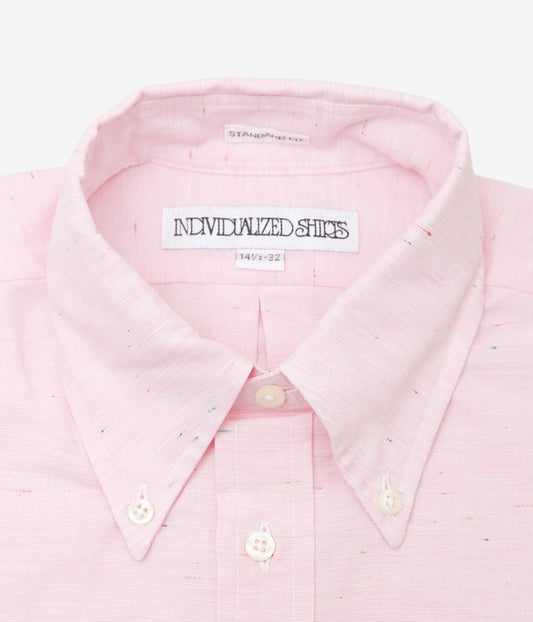 INDIVIDUALIZED SHIRTS ''MULTI NEP(STANDARD FIT BUTTON DOWN SHIRT)'' (PINK)