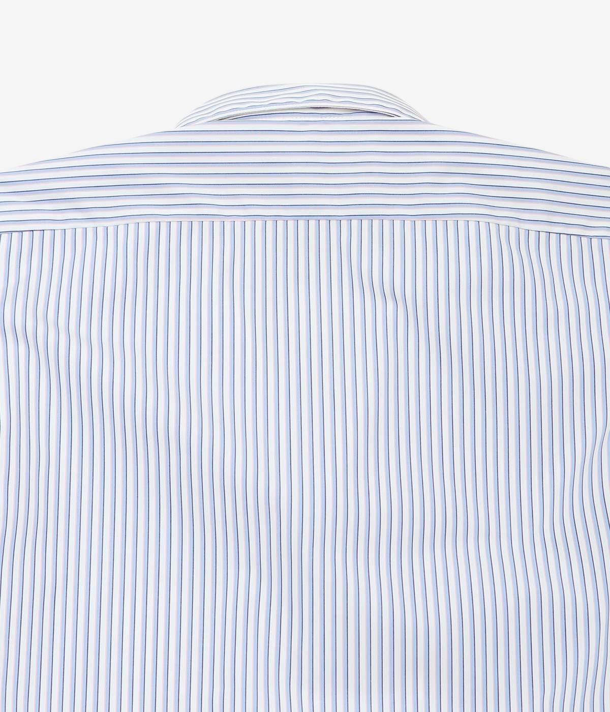 INDIVIDUALIZED SHIRTS ''MULTI STRIPE CAMP COLLAR L/S'' (BLUE/PINK)