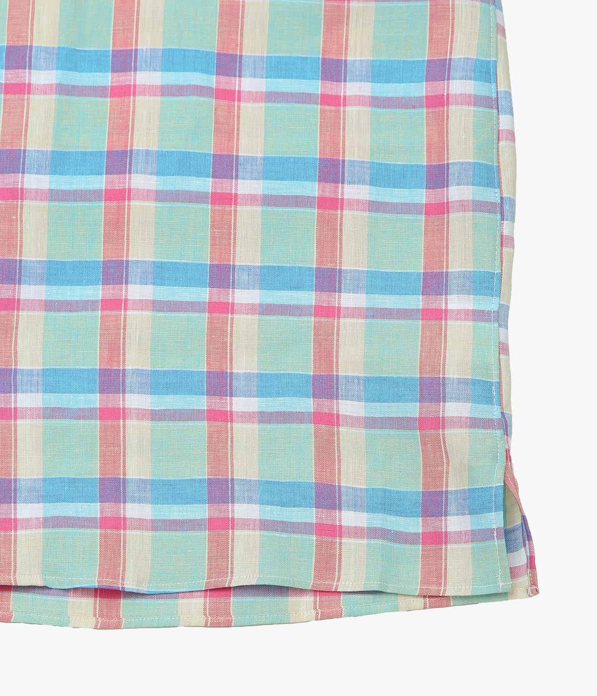 INDIVIDUALIZED SHIRTS ''PALM BEACH(ATHLETIC FIT CAMP COLLAR S/S) '' (MULTI)