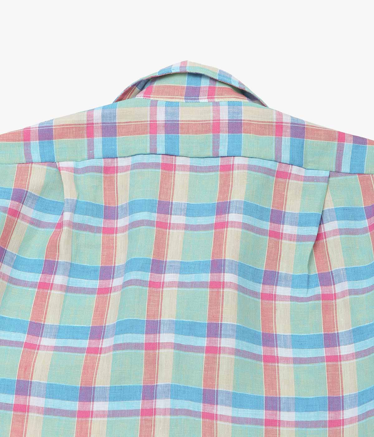 INDIVIDUALIZED SHIRTS ''PALM BEACH(ATHLETIC FIT CAMP COLLAR S/S) '' (MULTI)