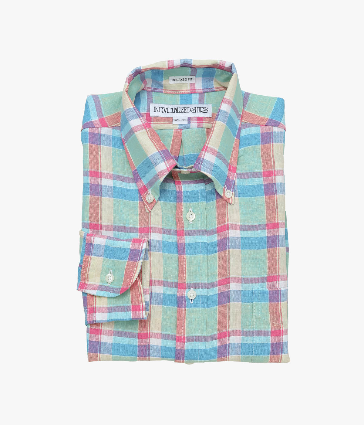 INDIVIDUALIZED SHIRTS "PALM BEACH (RELAXED FIT BUTTON DOWN SHIRT)" (MULTI)
