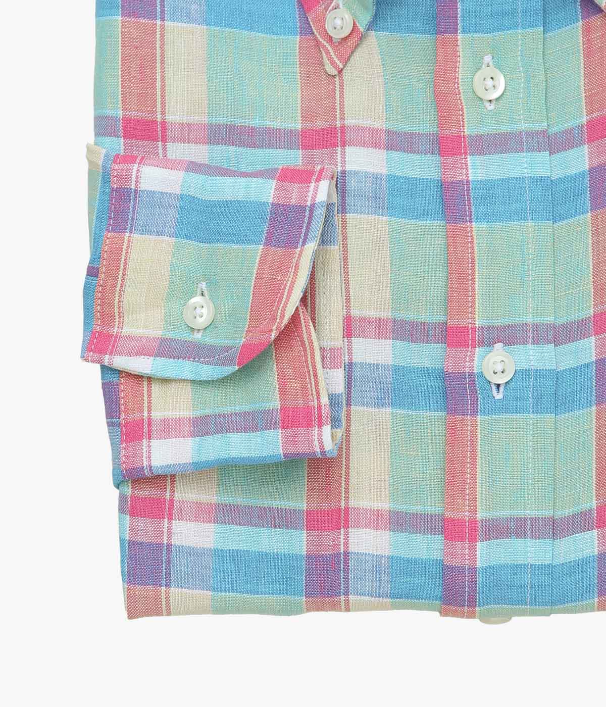 INDIVIDUALIZED SHIRTS "PALM BEACH (RELAXED FIT BUTTON DOWN SHIRT)" (MULTI)